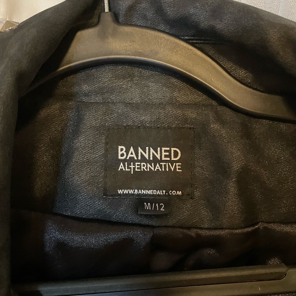 Vegan leather Moro jacket with subtle leopard print and studs - Picture 3 of 3